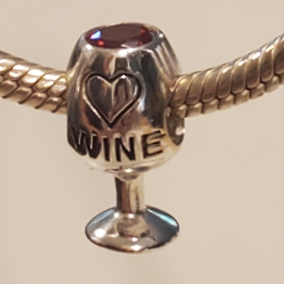 Pandora Style 925 Red Wine Charm - Picture 3 of 9